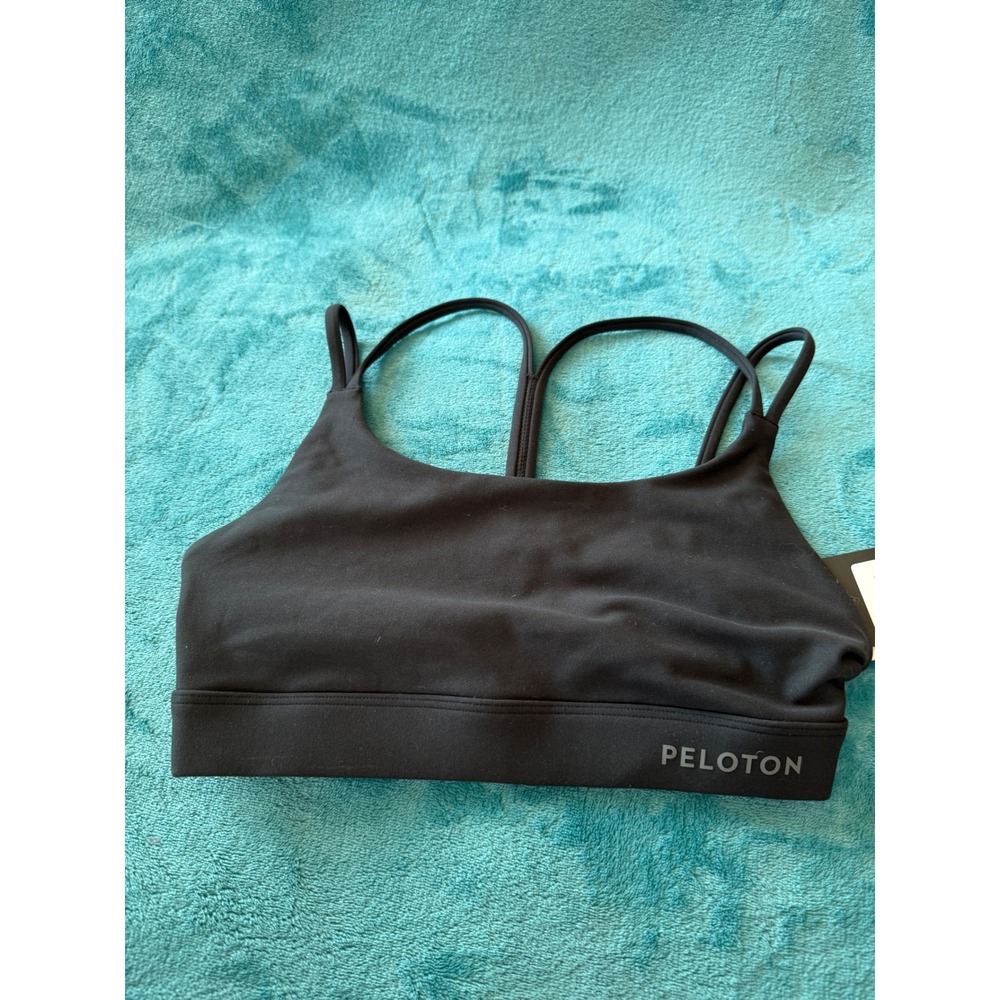 Peloton Cadent Strappy Y Back Bra 154 Black Sports Bra WR00926-1 XS NEW